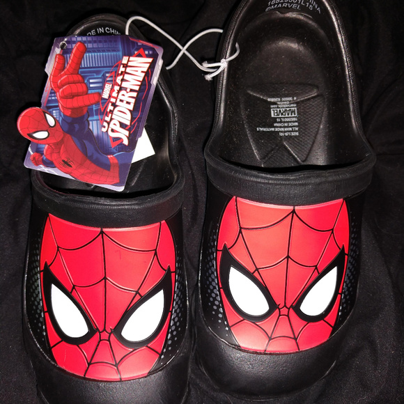 boys spiderman crocs